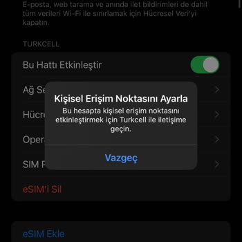 Turkcell E Sim Aktifleşme Sorunu