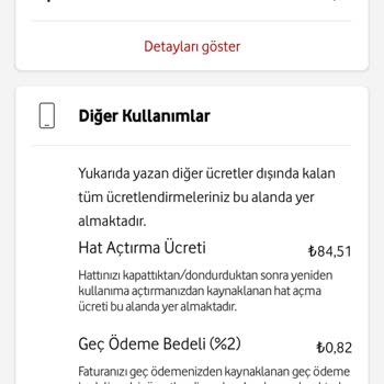 Vodafone Kısıtlama Ücreti Haksız Zenginleşme