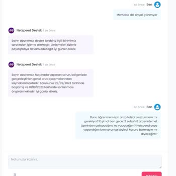 Netspeed Habersiz İnternet Kesintisi