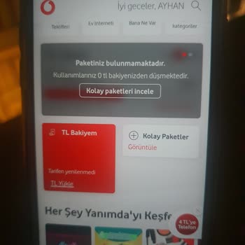 Vodafone Kullanım Haklarımı Kaldırmışlar Fakat Sistemde Aktifmiş