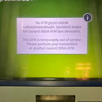Garanti BBVA Garanti ATM Para Sıkışma