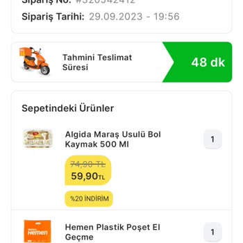 Migros Sanal Market Sipariş Sorunu