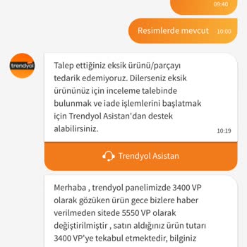 Trendyol Volarant Points Eksik