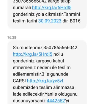 Aras Kargo'nun Eve Teslimat Sorunu