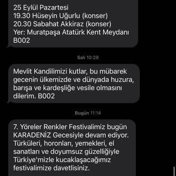 Antalya Muratpaşa Belediyesi Ümit Uysal İstenmeyen Mesajlar
