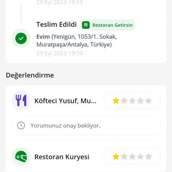 Köfteci Yusuf Yemek Aldım Ama Yemeğimi Teslim Etmediler