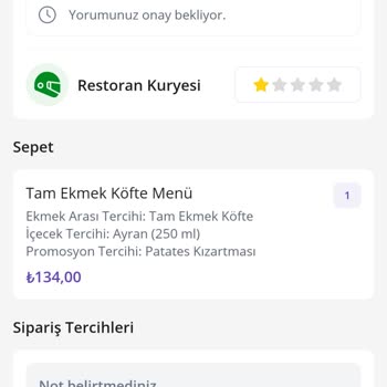 Köfteci Yusuf Yemek Aldım Ama Yemeğimi Teslim Etmediler