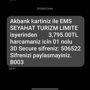 Pegasus Yolcu Bileti Bilgi Eksikliği Düzeltmesi İçin Alınan Ücreti 3795₺