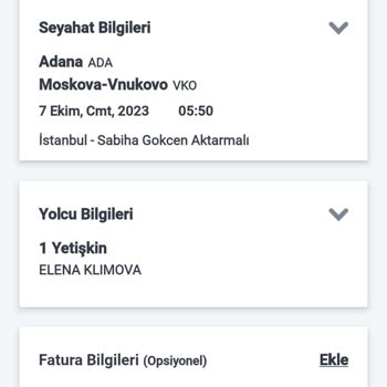 Pegasus Yolcu Bileti Bilgi Eksikliği Düzeltmesi İçin Alınan Ücreti 3795₺