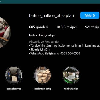 Bahce_balkon _ahsaplari (Instagram)&nbsp; Hesap 4000 TL Gönderdik Ve Kayboldu