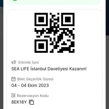 Sea Life Akvaryum İstanbul Biletimin İptal Edilmesi