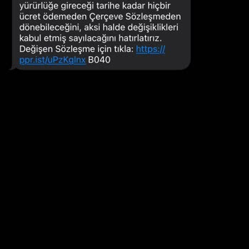 Papara'dan Gelen Mesaj