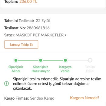 Trendyol Tarafıma Ulaşmayan Ürünü 20 Gündür İptal/ İade Etmeye Uğraşıyorum