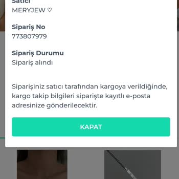 Meryjew Shopier Siparişim 2.5 Haftadır Elime Ulaşmadı