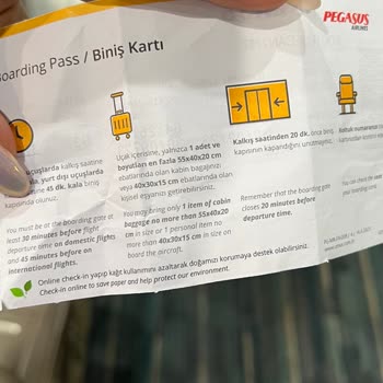 Pegasus Uçak İçi Bagaj Hakkı