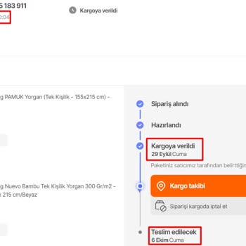 Yataş Geç Kargolama Ve Açıklama Yapılmaması