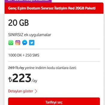 Vodafone Eşim Dostum Paket İçeriğinin Değiştirilmesi