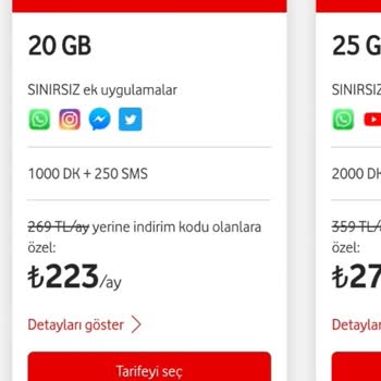 Vodafone Hat Taşıma Yanlış Tarife Uygulaması