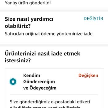 Amazon İade Kargo Ücreti