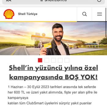 Shell Kampanyasından Faydalanamama