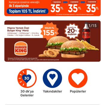 Migros Yemek Popeyes Kızılay AVM Şubesinden Yemek Söyledim Gelmedi