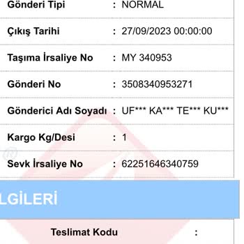 Milas Aras Kargo Çalışmıyor. Telefonlara Bakmıyor...