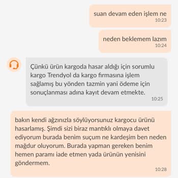 Trendyol Express'in Hasarladığı Ve Bir Türlü Paramı Alamadığım Kargo