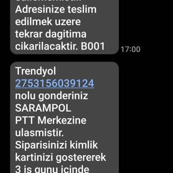PTT Kargo Teslim Edilmeyen Kargo