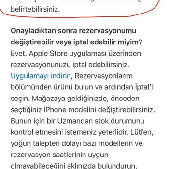 iPhone Rezervasyon Müşteri Memnuniyetsizliği