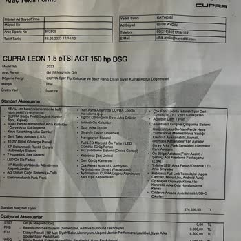 Seat Kayadibi Eksik Malzemeler Ve Satış Personeli Hakaretleri