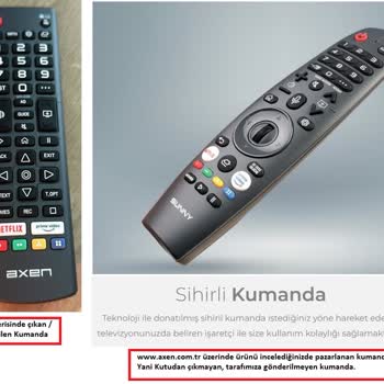 Axen 32 İnç Webos 2.0 Smart TV AX32DAL540 Sihirli Kumanda Çıkmaması