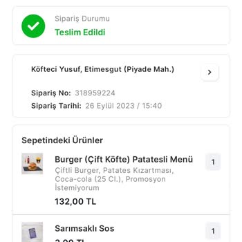 Migros Yemek Para İadesi Yapmıyor