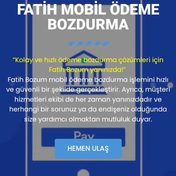 Fatihbozum.com Mobil Ödeme
