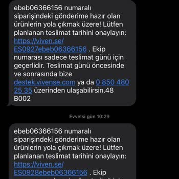 Vivense Teslimat ve Kurulum Problemi