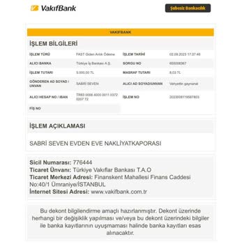 Aslan Evden Eve Nakliyat (İstanbul) Aslan Evden Eve Nakliyat (İstanbul) Kapora Bedelimi İade Etmedi