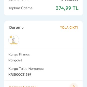 ebebek 2 Aydır Gelmeyen Kargo