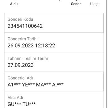 Sendeo Teslim Edilemeyen Kargo (sende O Kargosu)