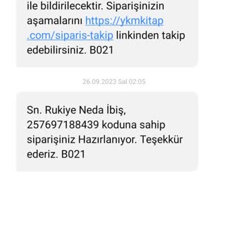 YKMkitap YKM Kitabın Sipariş Alıp, Ürünleri Göndermemesi