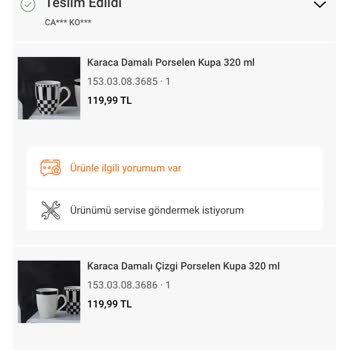 Karaca Züccaciye Karaca Kırık Talep