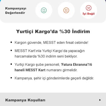 Yurtiçi Kargo Mest Kart İndirimli Kargo Anlaşmazlığı