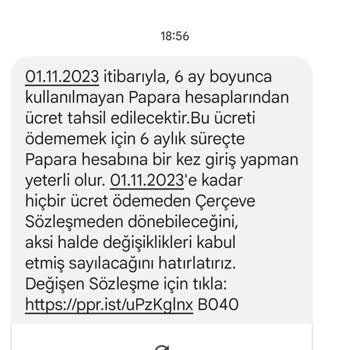 Papara Kullanılmayan Hesap Ücreti İstemiyorum Hesabımı Tamamen Kapatın.