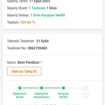 Trendyol Siparişin Gelmemesi Ve Sorunun Çözülmemesi