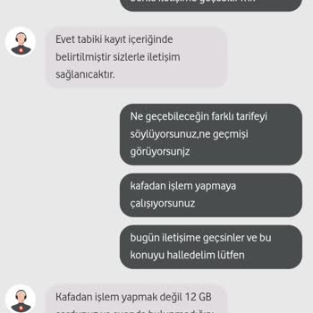 Vodafone Deneme Tarifesinden Eski Tarifeme Dönemiyorum