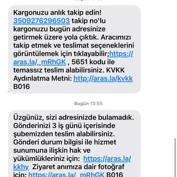 Aras Kargo Teslim Edilmeyen Kargo