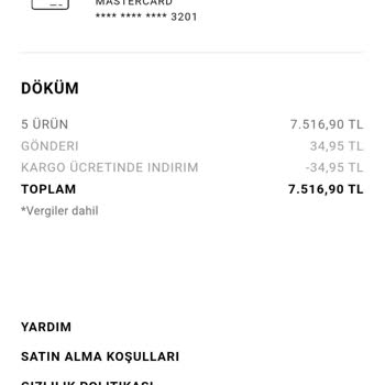 Zara Hesap Çalınması Ve Alışveriş