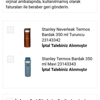 A101 Online İptal/iade Sorunu