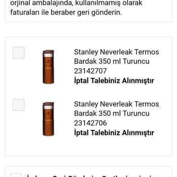 A101 Online İptal/iade Sorunu