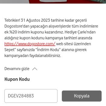 Vodafone Verilen Hediyenin Geçerlilik Süresi Bitmiş