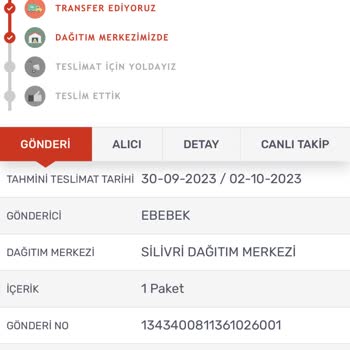 KARGOMsende E-bebek Firmasının İlgisizliği