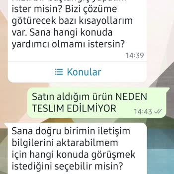 Mavi Reyon Ürünüm Teslim Edilmiyor